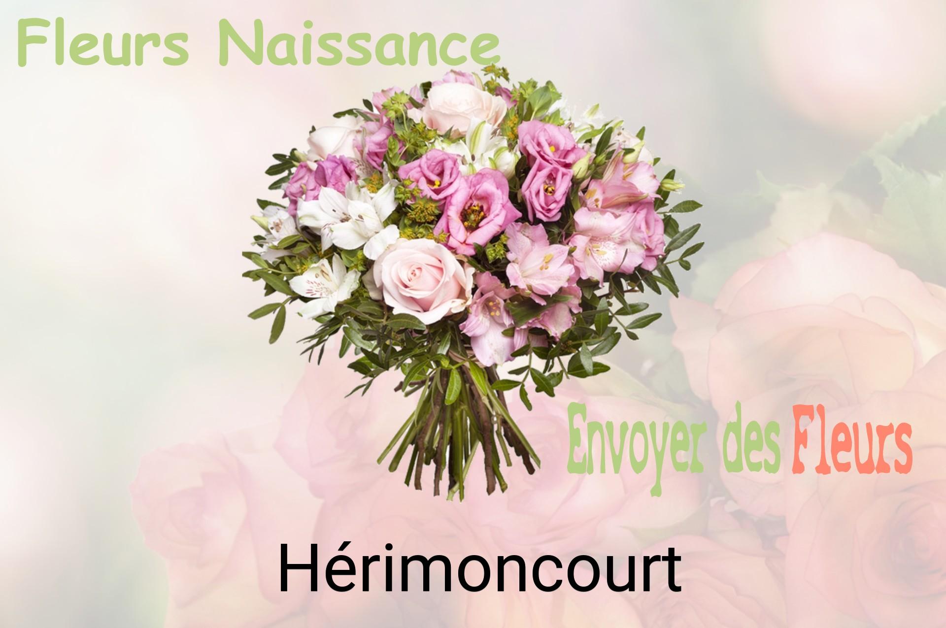 Bouquet de fleurs de naissance livré à Hérimoncourt