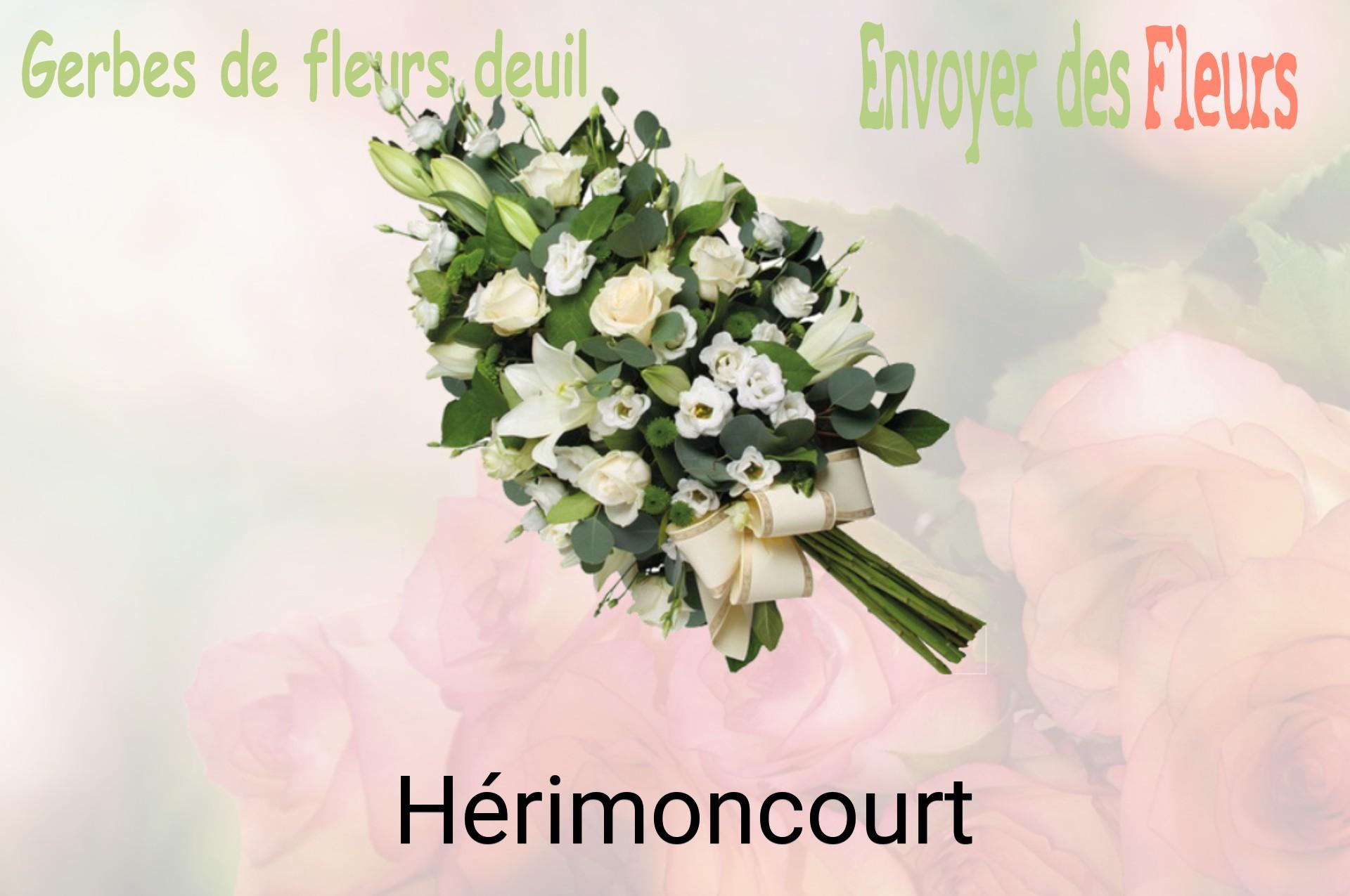Gerbe de fleurs de deuil livrée à Hérimoncourt